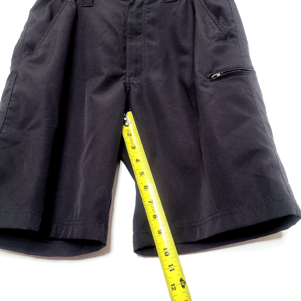 Wrangler Outdoor Black Chino Hiking Shorts Mens Size 30 Moisture Wicking - Picture 7 of 10